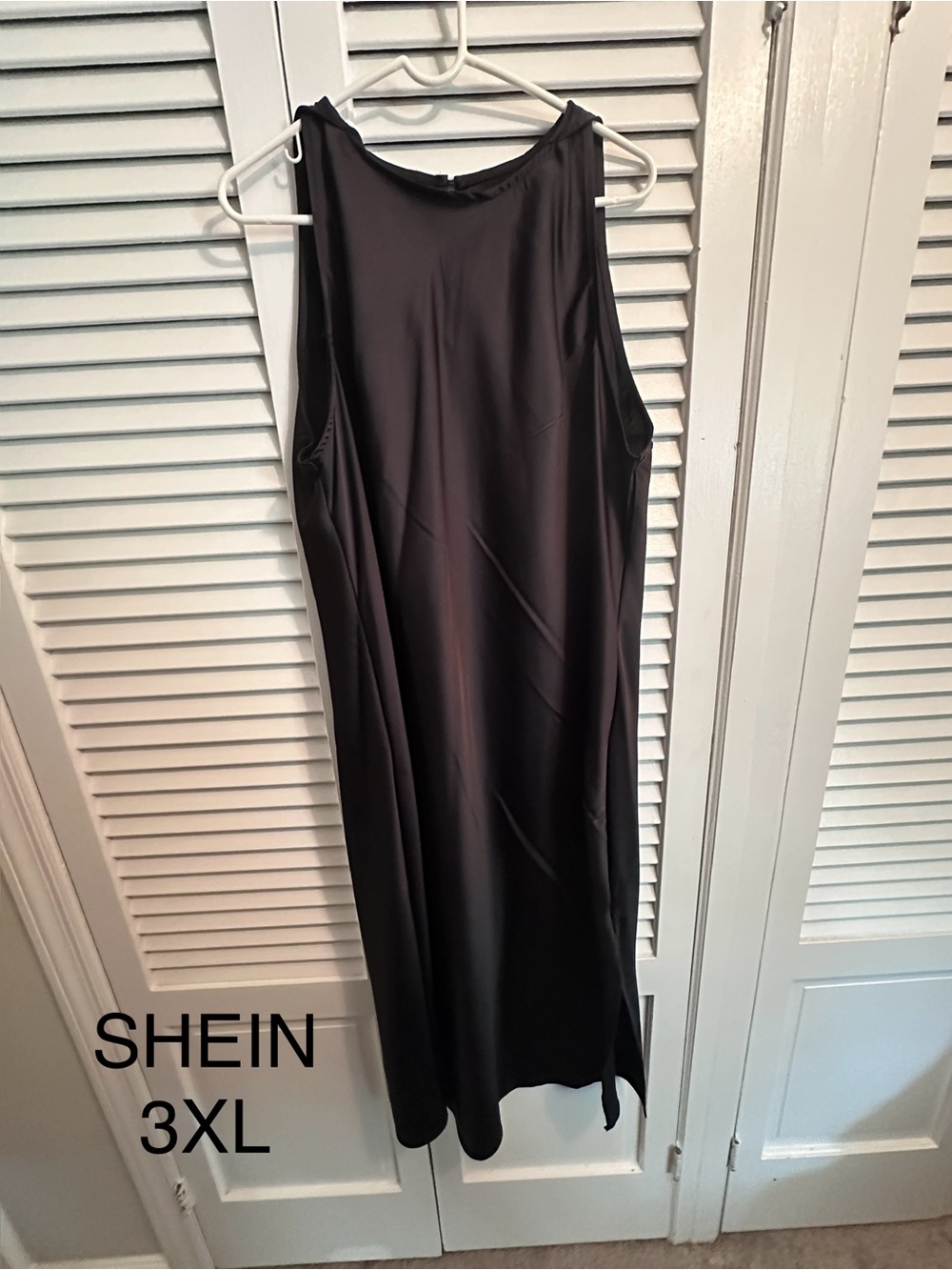SHEIN Black Sleeveless Maxi Dress